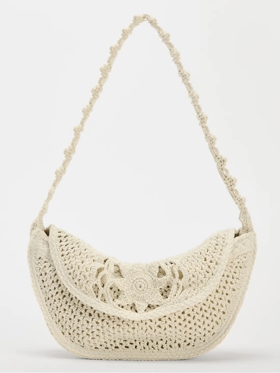 Zara Handbags - ZARA MACRAME SHOULDER BAG